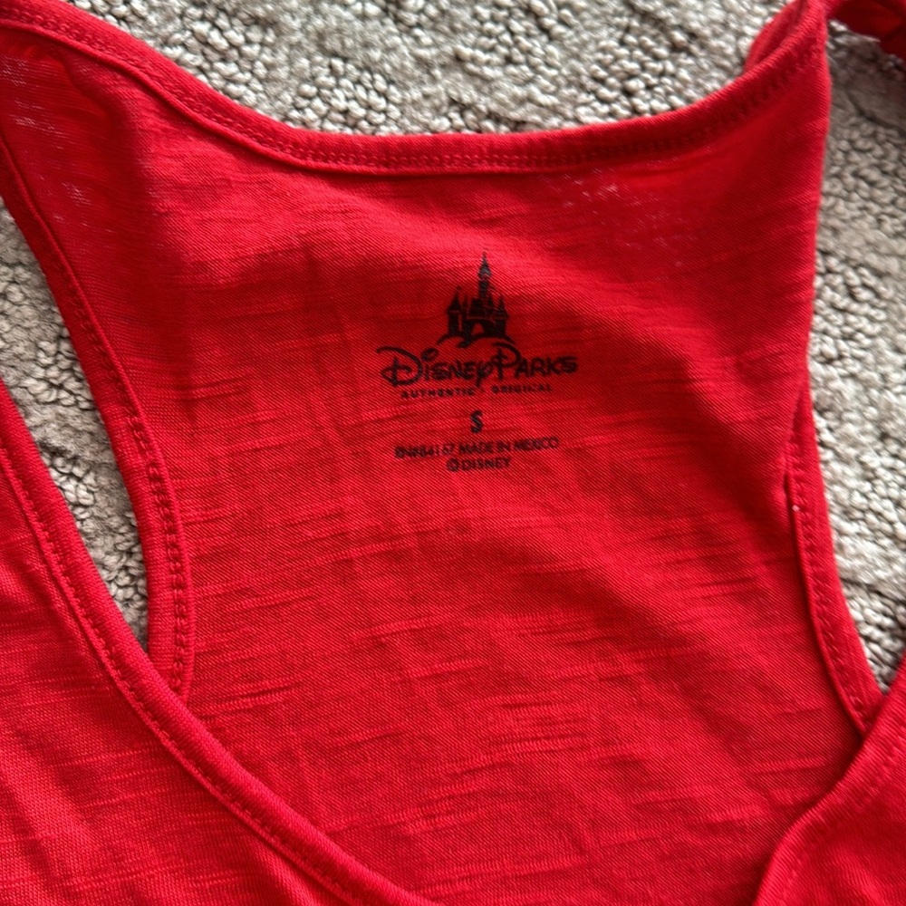 Disney Parks Women's Minnie Mouse Tank Top Red Small - Picture 2 of 2